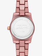 Michael Kors Petite Lexington MK7518LE Women's Quartz Watch – Sunray Signature with Silver Stainless Steel Bracelet