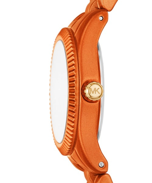 Michael Kors Petite Lexington MK7538LE Women's Quartz Watch – Sunray Orange with Orange Stainless Steel Bracelet