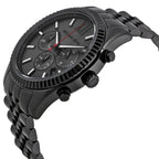 Michael Kors Lexington MK8320 45mm Men's Chronograph Watch – Grey & Black Stainless Steel Bracelet