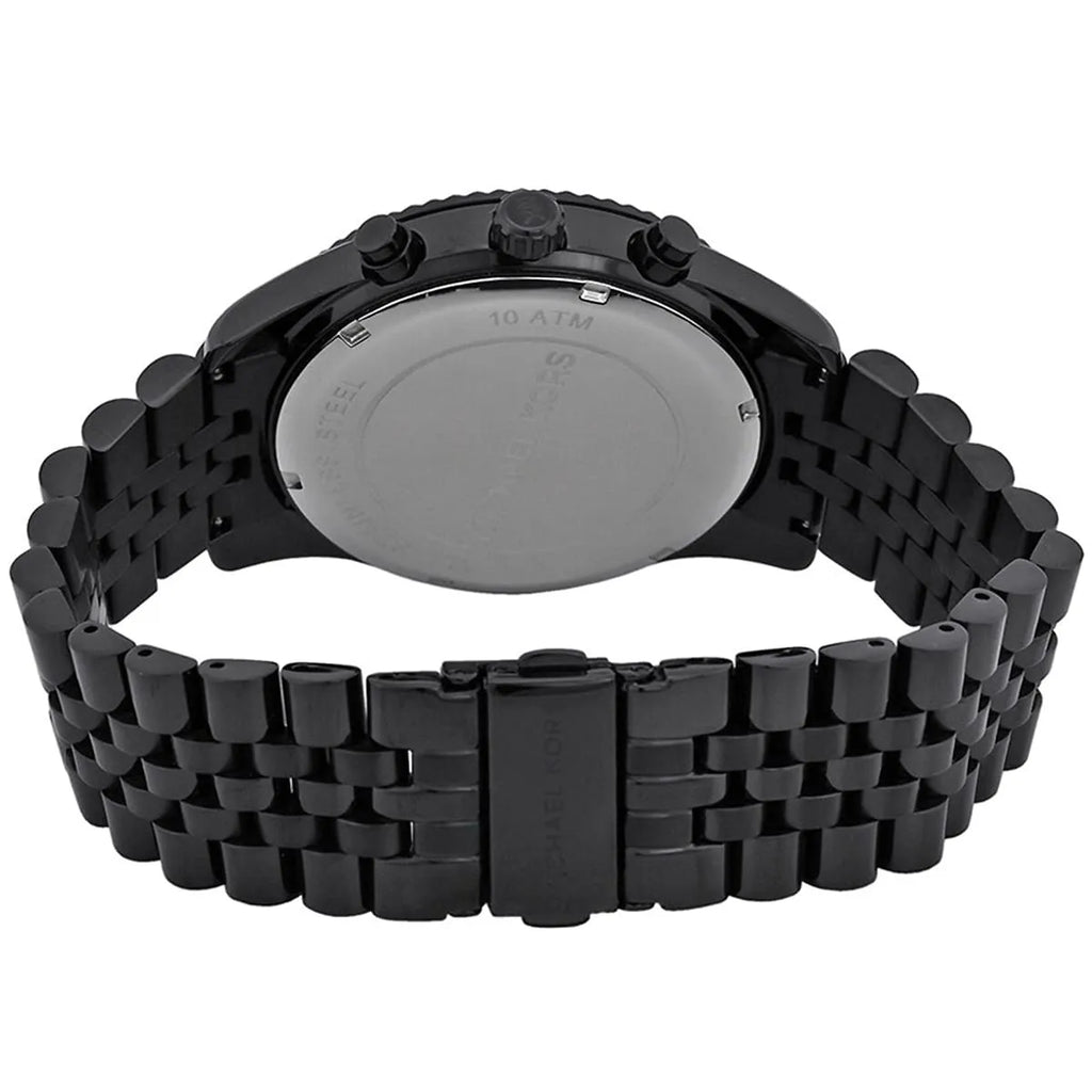 Michael Kors Lexington MK8320 45mm Men's Chronograph Watch – Grey & Black Stainless Steel Bracelet