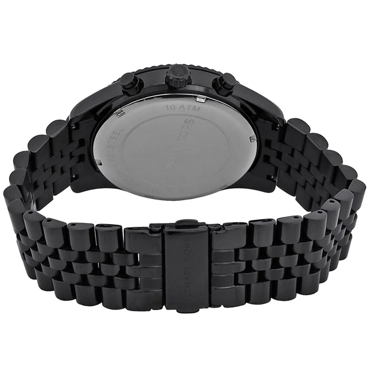 Michael Kors Lexington MK8320 45mm Men's Chronograph Watch – Grey & Black Stainless Steel Bracelet