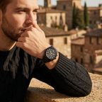Michael Kors Lexington MK8467 44mm Men's Chronograph Watch – Black Sunray & Black Stainless Steel Bracelet