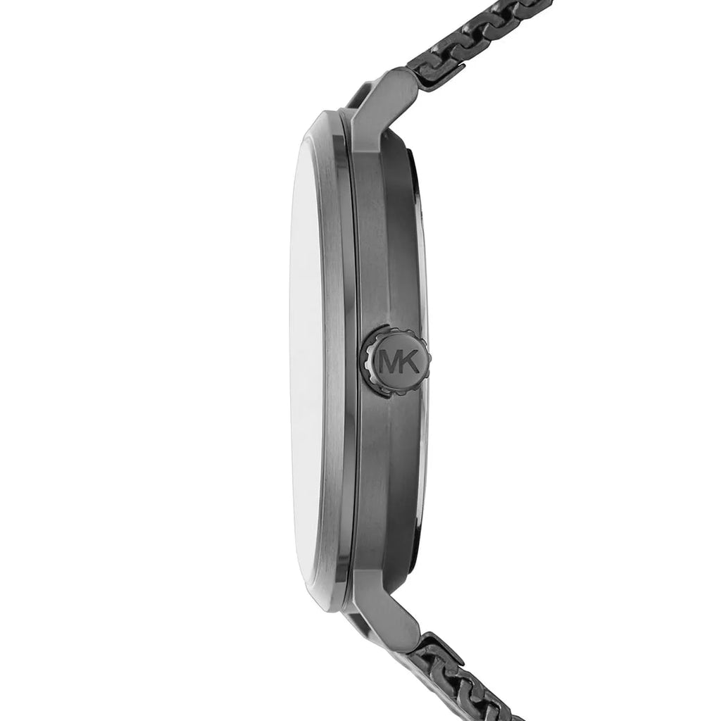 Michael Kors Irving MK8805 42mm Men's Quartz Watch – Grey Sunray & Gunmetal Grey Stainless Steel Mesh Bracelet