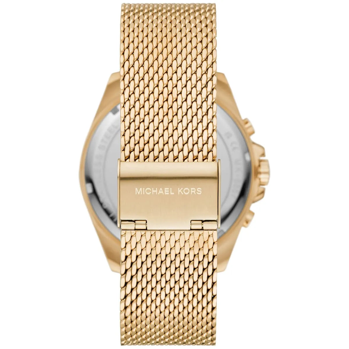 Michael Kors Brecken MK8867 45mm Men's Chronograph Watch – Black & Gold Stainless Steel Mesh Bracelet