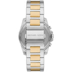 Michael Kors Alek MK8901 44mm Men's Chronograph Watch – Black Sunray & Two-Tone Silver and Gold Stainless Steel Bracelet