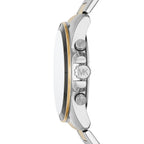 Michael Kors Alek MK8901 44mm Men's Chronograph Watch – Black Sunray & Two-Tone Silver and Gold Stainless Steel Bracelet