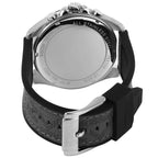 Michael Kors Brecken MK8922 45mm Men's Chronograph Watch – Silver Sunray & Grey Rubber Strap