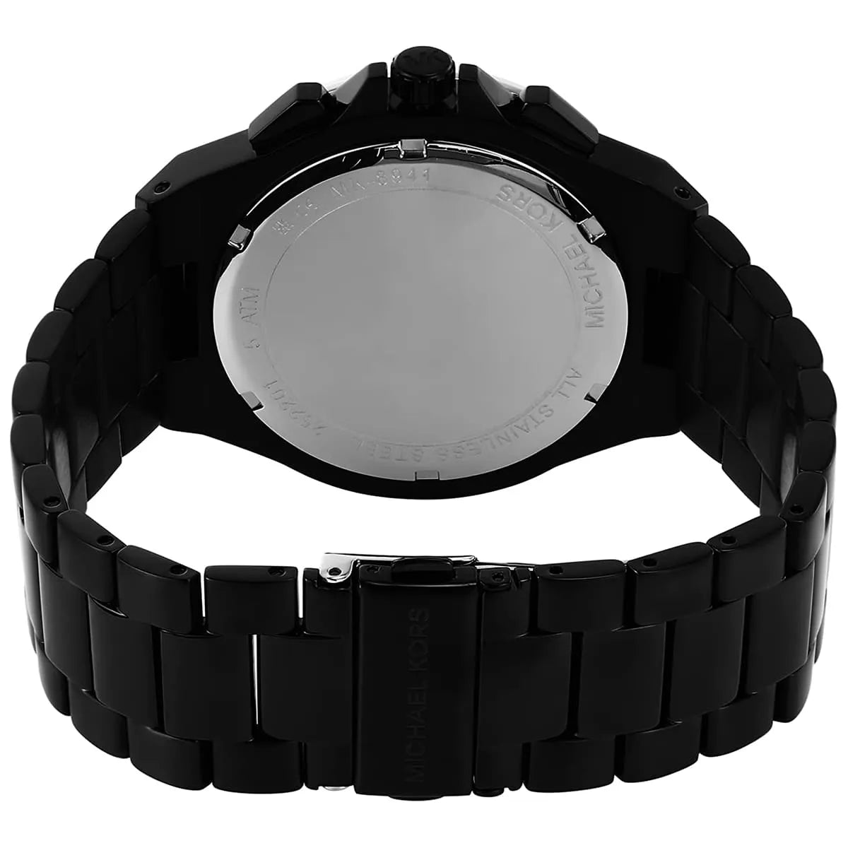 Michael Kors Lennox MK8941 45mm Men's Chronograph Watch – Black & Gold-Tone Stainless Steel Bracelet