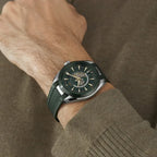 Omega Seamaster Aqua Terra Worldtimer 43mm Master Quality Watch – Summer Green Dial & Green Rubber Strap