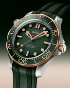 Omega Seamaster Diver 300M 42mm Master Quality Watch – Green Dial & Green Rubber Strap