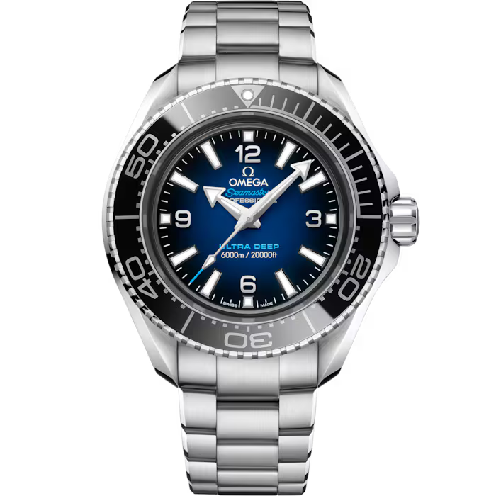 Omega Seamaster Planet Ocean Ultra Deep 43.5mm Master Quality Watch – Blue Dial & Stainless Steel Bracelet