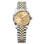 Rolex Datejust 31mm Women’s Master Quality Watch – Champagne Dial, Yellow Two-Tone Jubilee Bracelet & Yellow Gold-Tone Fluted Bezel