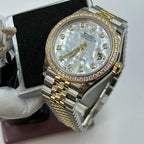 Rolex Datejust 31mm Women’s Master Quality Watch – White Diamond Dial, Yellow Two-Tone Jubilee Bracelet & Yellow Gold-Tone Diamond-Set Bezel