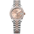 Rolex Datejust 31mm Women’s Master Quality Watch – Salmon Dial, Rose Two-Tone Jubilee Bracelet & Rose Gold-Tone Diamond-Set Bezel