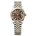 Rolex Datejust 31mm Women’s Master Quality Watch – Chocolate Dial, Yellow Two-Tone Jubilee Bracelet & Yellow Gold-Tone Diamond-Set Bezel