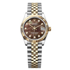 Rolex Datejust 31mm Women’s Master Quality Watch – Chocolate Dial, Yellow Two-Tone Jubilee Bracelet & Yellow Gold-Tone Diamond-Set Bezel