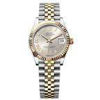Rolex Datejust 31mm Women’s Master Quality Watch – Silver Roman Numeral Dial, Yellow Two-Tone Jubilee Bracelet & Yellow Gold-Tone Fluted Bezel