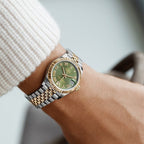Rolex Datejust 31mm Women’s Master Quality Watch – Green Roman Numeral Dial, Yellow Two-Tone Jubilee Bracelet & Yellow Gold-Tone Fluted Bezel