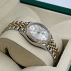 Rolex Datejust 31mm Women’s Master Quality Watch – White Dial, Yellow Two-Tone Jubilee Bracelet & Yellow Gold-Tone Diamond-Set Bezel