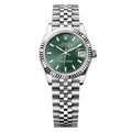 Rolex Datejust 31mm Women’s Master Quality Watch – Green Dial, Stainless Steel Jubilee Bracelet & Stainless Steel Fluted Bezel