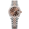 Rolex Datejust 31mm Women’s Master Quality Watch – Chocolate Dial, Rose Two-Tone Jubilee Bracelet & Rose Gold-Tone Diamond-Set Bezel