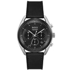 Hugo Boss Top 1514091 44mm Men’s Chronograph Watch – Black Dial & Black Hybrid Strap