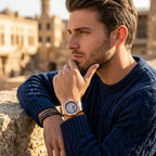 Maserati Potenza R8821108022 42mm Men’s Automatic Watch – Exquisite Skeleton Dial & Blue Alligator-Pattern Leather Strap