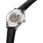 Maserati Epoca R8821118005 42mm Men’s Automatic Watch – Silver Dial & Black Alligator-Pattern Leather Strap