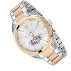Maserati Traguardo R8823112001 45mm Men’s Automatic Watch – White Dial & Two-Tone Link Bracelet