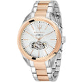 Maserati Traguardo R8823112001 45mm Men’s Automatic Watch – White Dial & Two-Tone Link Bracelet