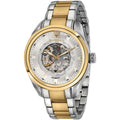Maserati Traguardo R8823112003 45mm Men’s Automatic Watch – White Dial & Two-Tone Link Bracelet