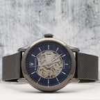 Maserati Epoca R8823118006 42mm Men’s Automatic Watch – Blue Dial & Gunmetal Gray Mesh Strap