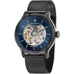 Maserati Epoca R8823118006 42mm Men’s Automatic Watch – Blue Dial & Gunmetal Gray Mesh Strap