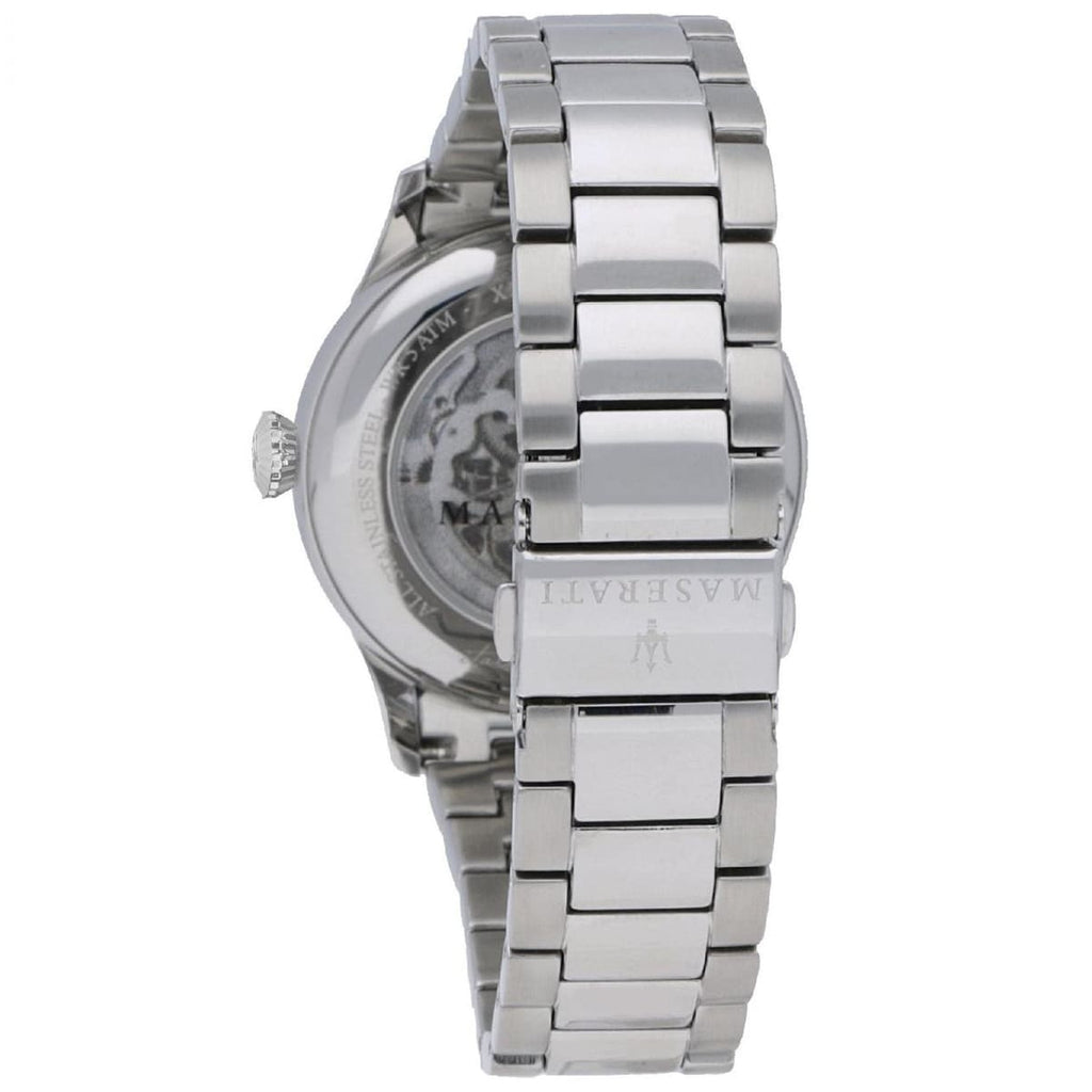 Maserati Tradizione R8823125001 40mm Men’s Automatic Watch – White Dial & Silver-Tone Link Bracelet