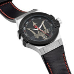 Maserati Potenza R8851108001 42mm Men’s Quartz Watch – Black Dial & Black Leather Strap