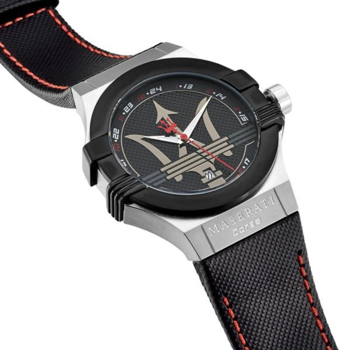 Maserati Potenza R8851108001 42mm Men’s Quartz Watch – Black Dial & Black Leather Strap