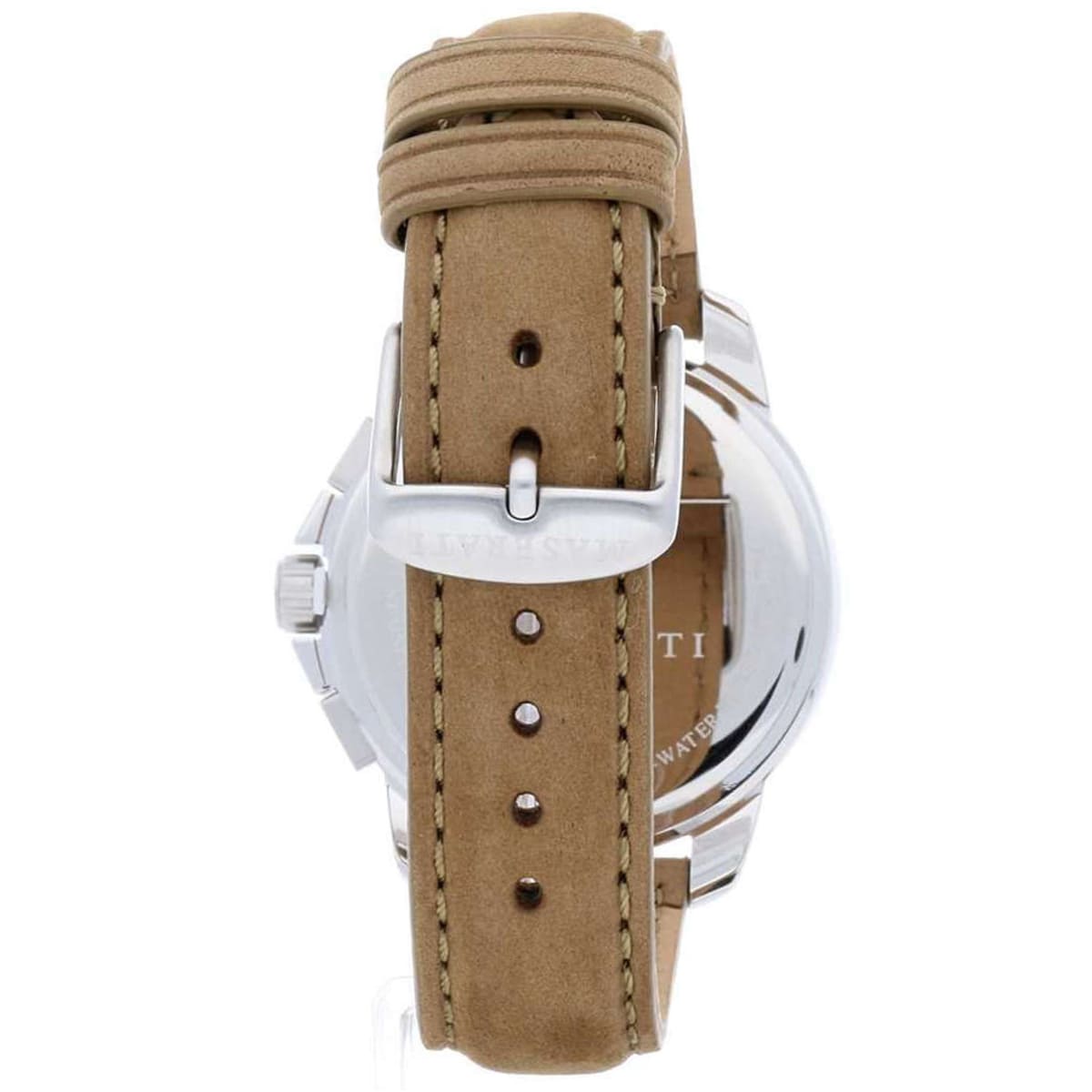 Maserati Successo R8851121004 44mm Men’s Quartz Watch – Black Dial & Beige Leather Strap
