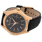 Maserati Circuito R8851127001 44mm Men’s Quartz Watch – Black Dial & Black Alligator-Pattern Leather Strap
