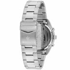 Maserati Competizione R8853100012 43mm Men’s Quartz Watch – Black Carbon Fiber Multi-Function Dial & Silver-Tone Link Bracelet