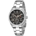 Maserati Competizione R8853100012 43mm Men’s Quartz Watch – Black Carbon Fiber Multi-Function Dial & Silver-Tone Link Bracelet