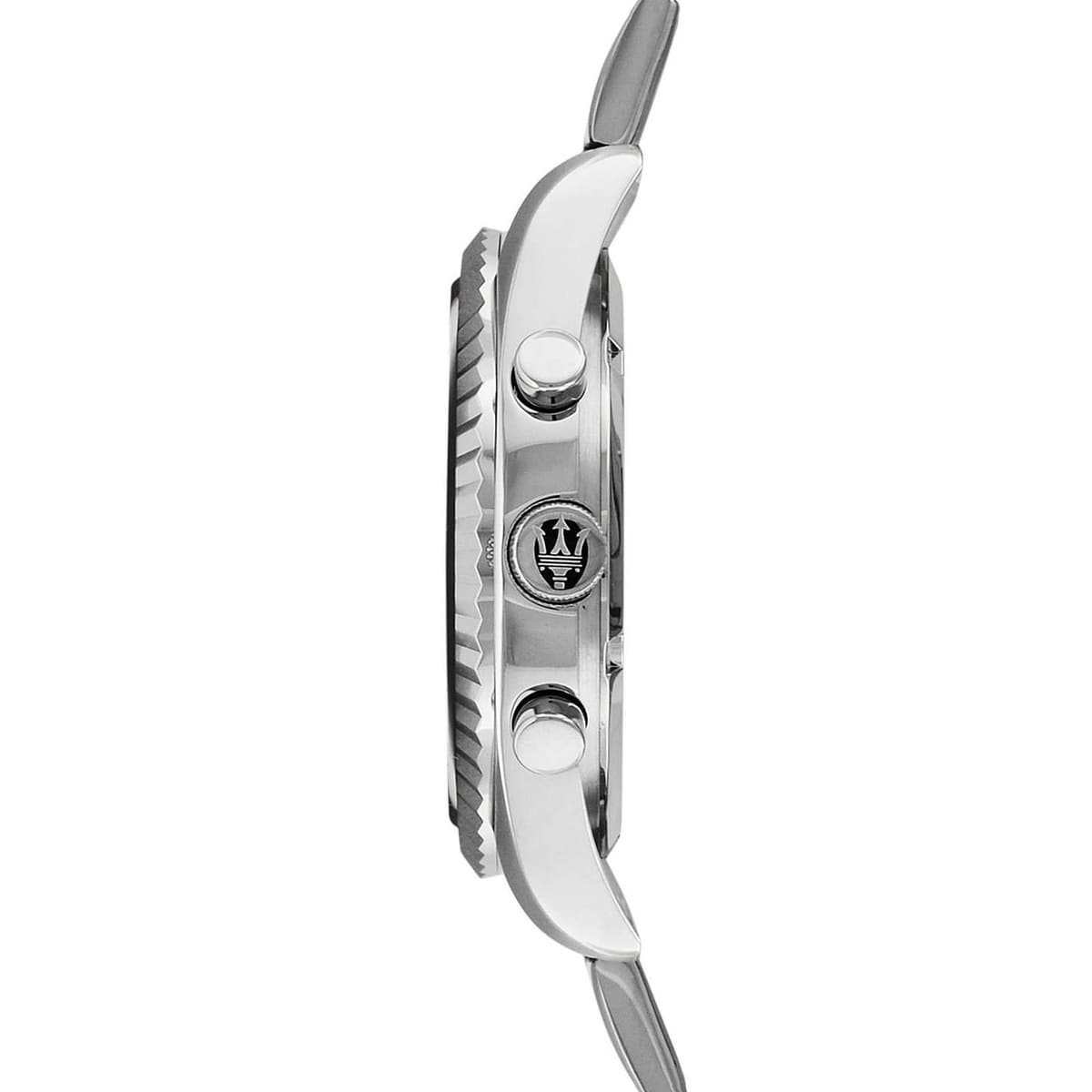Maserati Competizione R8853100012 43mm Men’s Quartz Watch – Black Carbon Fiber Multi-Function Dial & Silver-Tone Link Bracelet