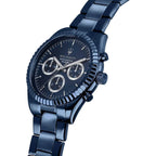 Maserati Competizione Blue Edition R8853100025 43mm Men’s Quartz Watch – Blue Honeycomb-Textured Dial & All-Blue Link Bracelet