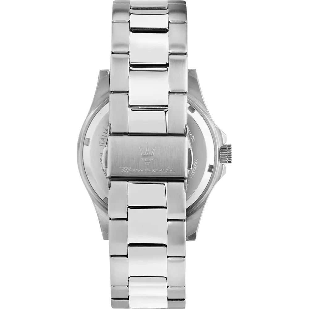 Maserati Competizione R8853100036 43mm Men’s Quartz Watch – Blue Honeycomb-Textured Dial & Silver-Tone Link Bracelet