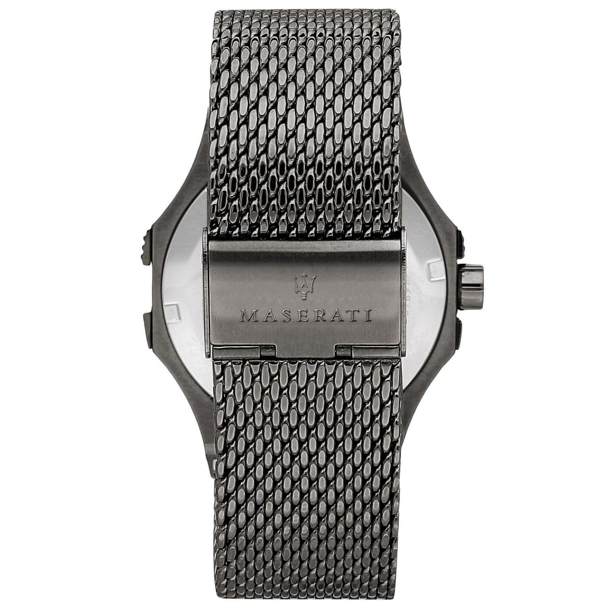 Maserati Potenza R8853108005 42mm Men’s Quartz Watch – Blue Textured Dial & Grey Stainless Steel Mesh Strap