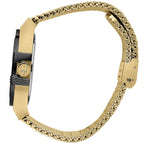 Maserati Potenza R8853108006 42mm Men’s Quartz Watch – Black Textured Dial & Gold Stainless Steel Mesh Strap