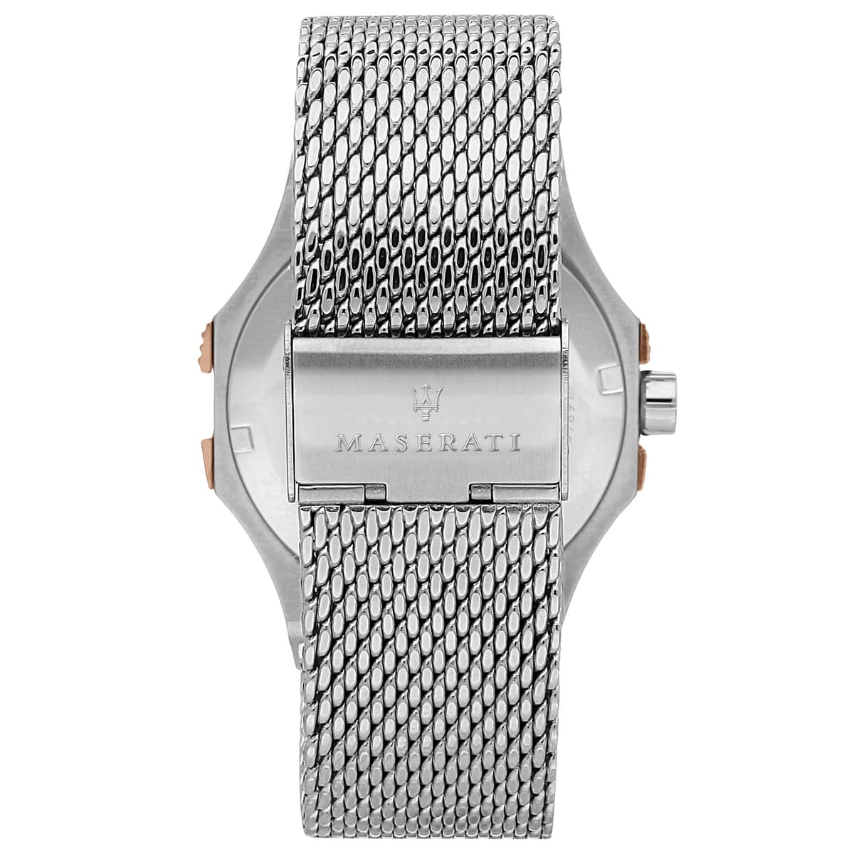 Maserati Potenza R8853108007 42mm Men’s Quartz Watch – Gray Textured Dial & Silver Mesh Strap
