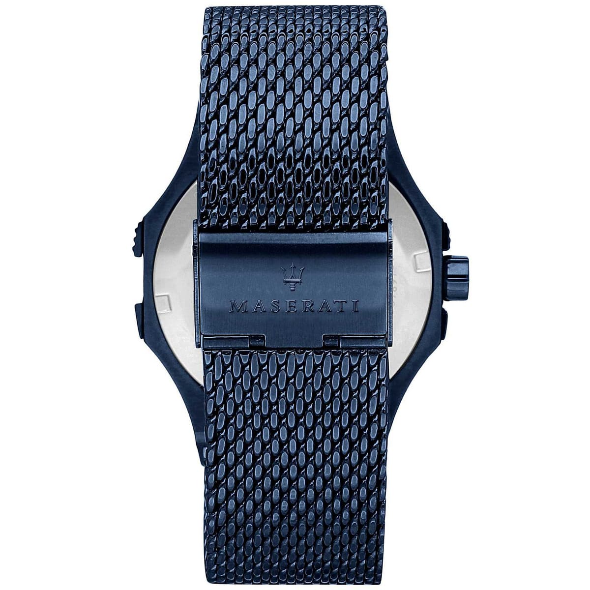 Maserati Potenza R8853108008 42mm Men’s Quartz Watch – Blue Waffle Dial & Navy Blue Mesh Strap
