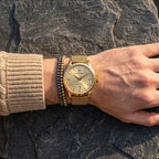 Maserati Epoca R8853118003 42mm Men’s Quartz Watch – Full Gold Sunray Dial & Gold Stainless Steel Mesh Strap
