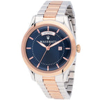 Maserati Tradizione R8853125001 40mm Men’s Quartz Watch – Blue Sunray Dial & Two-Tone Link Bracelet