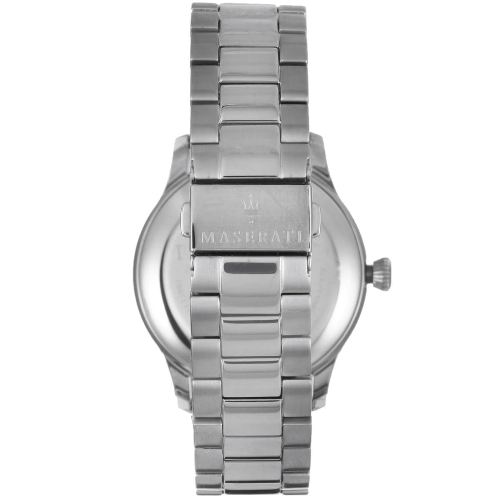 Maserati Tradizione R8853125002 40mm Men’s Quartz Watch – Black Dial & Silver-Tone Link Bracelet